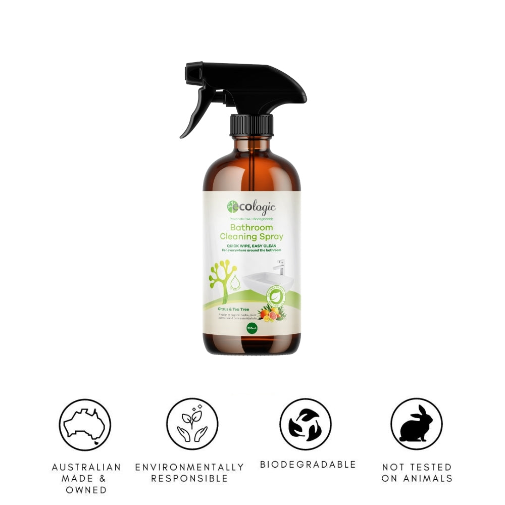 ECOLogic Citrus & Tea Tree Bathroom Cleaning Spray 500mL