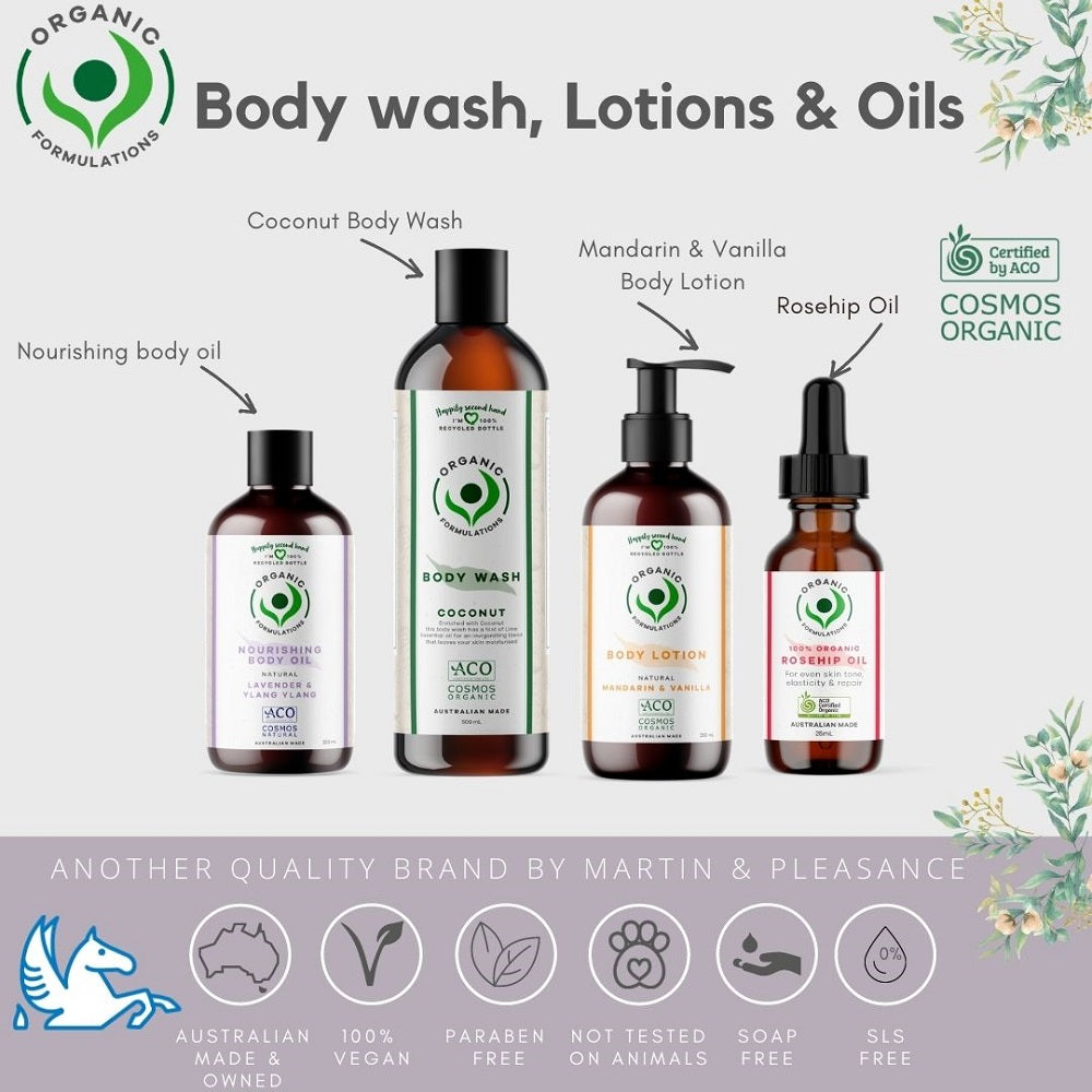 Organic Formulations Mandarin & Vanilla Body Lotion 250ml