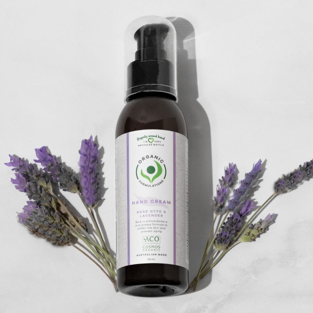 Organic Formulations Rose Otto & Lavender Hand Cream 125ml