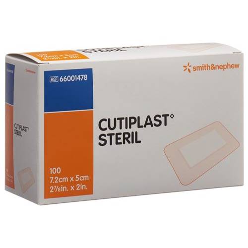 Cutiplast Sterile 7.2Cmx5Cm Box 100