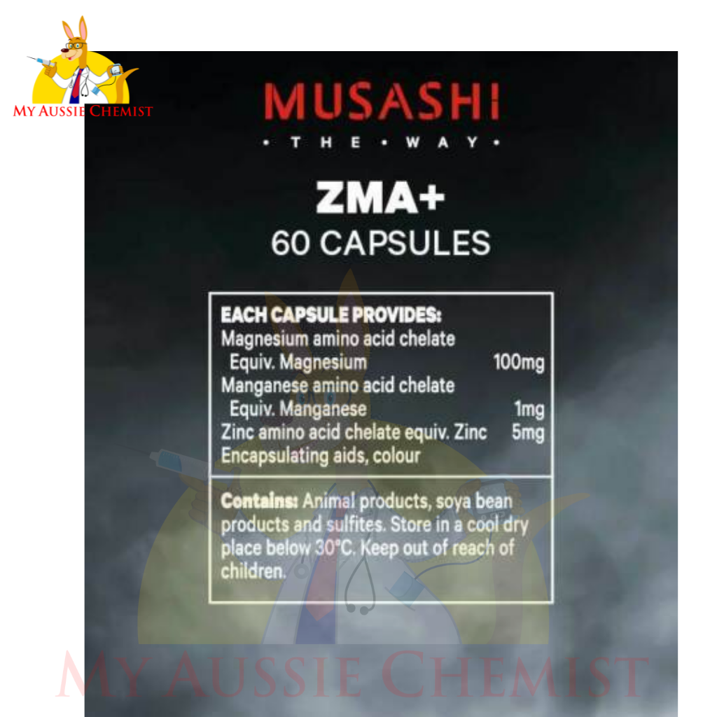 Musashi ZMA + 60 Capsules
