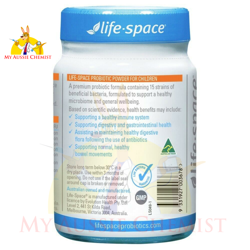 Life-Space Probiotic Powder for Children 60g 3 - 12 Years Kids Gut Health