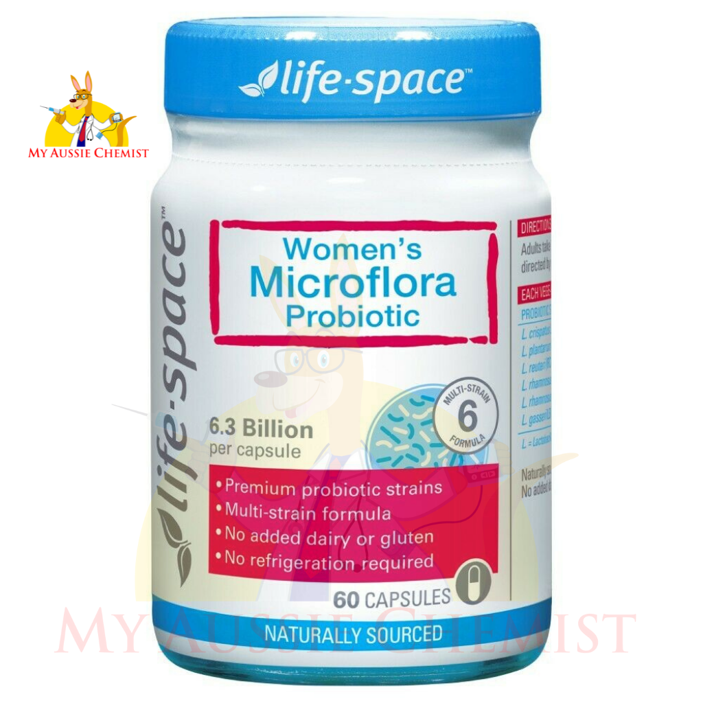 Life-Space Women's Microflora Probiotic 60 Vege Capsules Vaginal Flora Womens