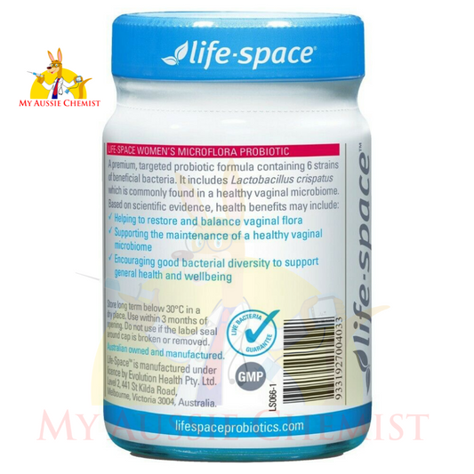 Life-Space Women's Microflora Probiotic 60 Vege Capsules Vaginal Flora Womens