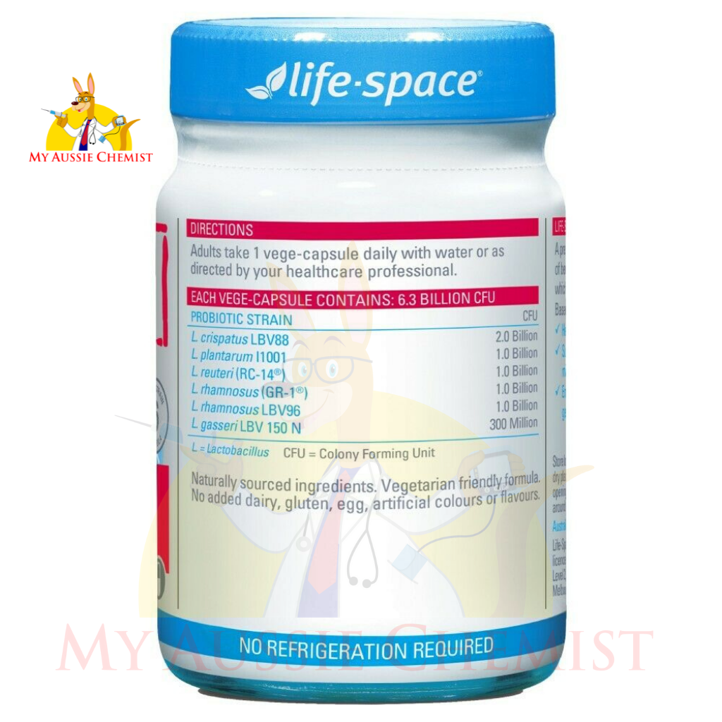 Life-Space Women's Microflora Probiotic 60 Vege Capsules Vaginal Flora Womens