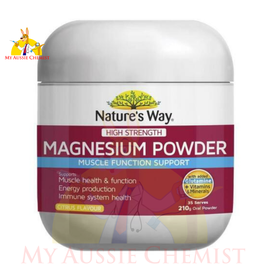 Nature's Way High Strength Magnesium Powder 210g