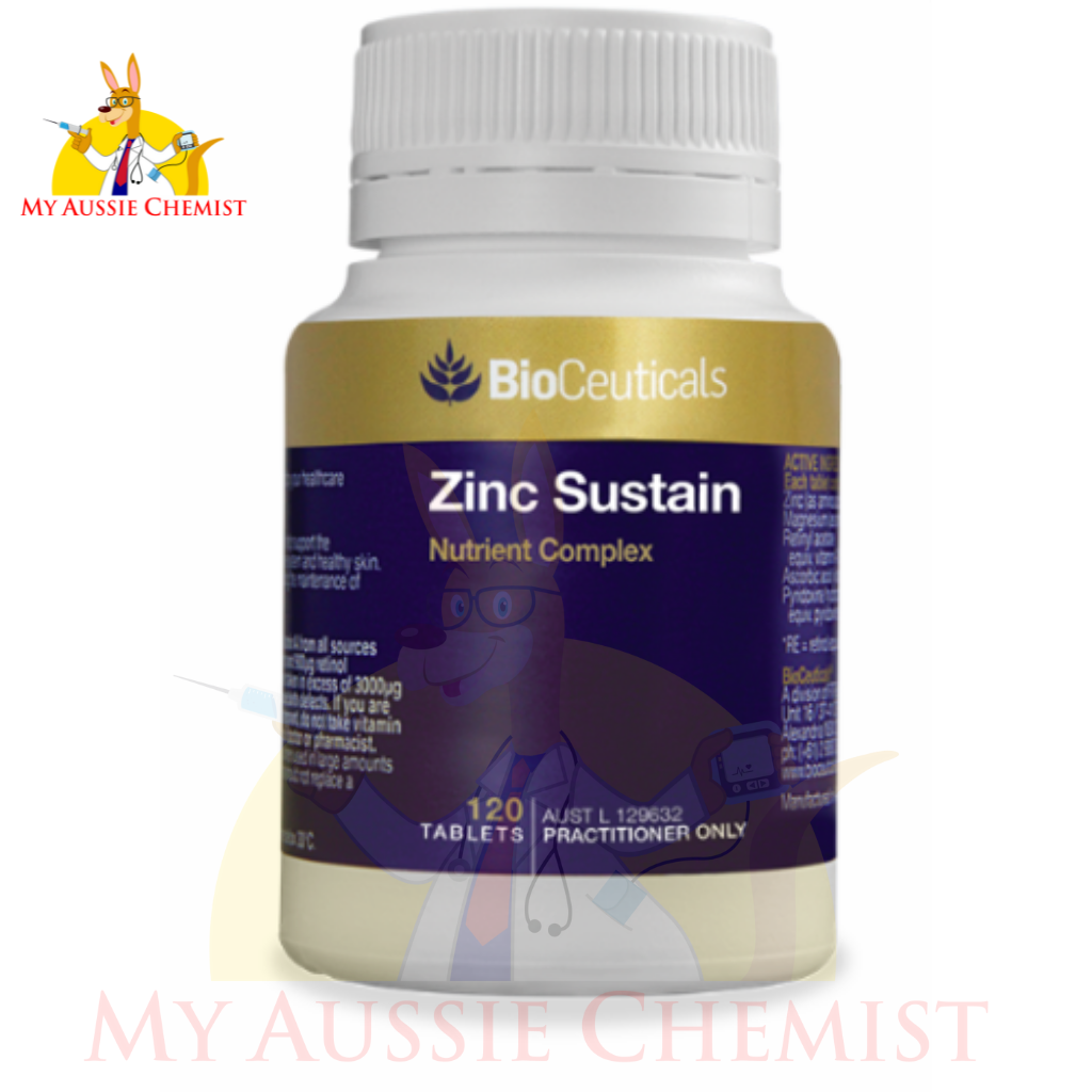 Bioceuticals Zinc Sustain 60 or 120 Tablets