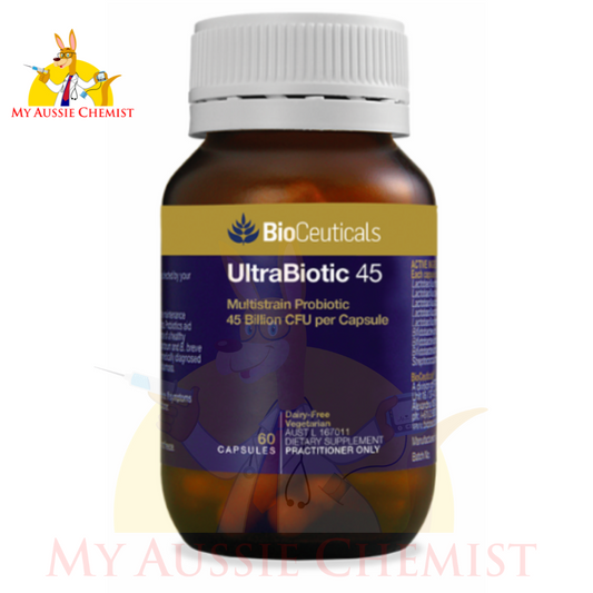 Bioceuticals Ultrabiotic 45 30 or 60 Capsules
