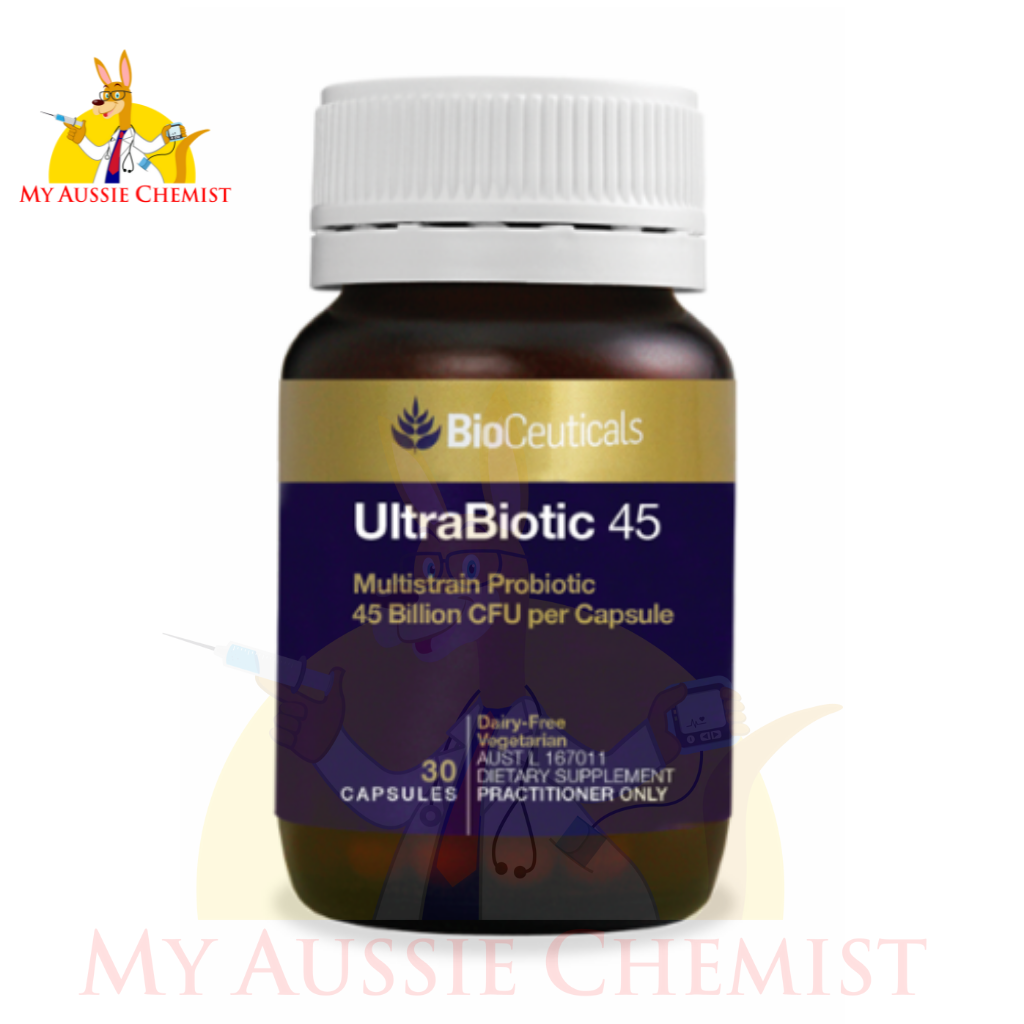 Bioceuticals Ultrabiotic 45 30 or 60 Capsules