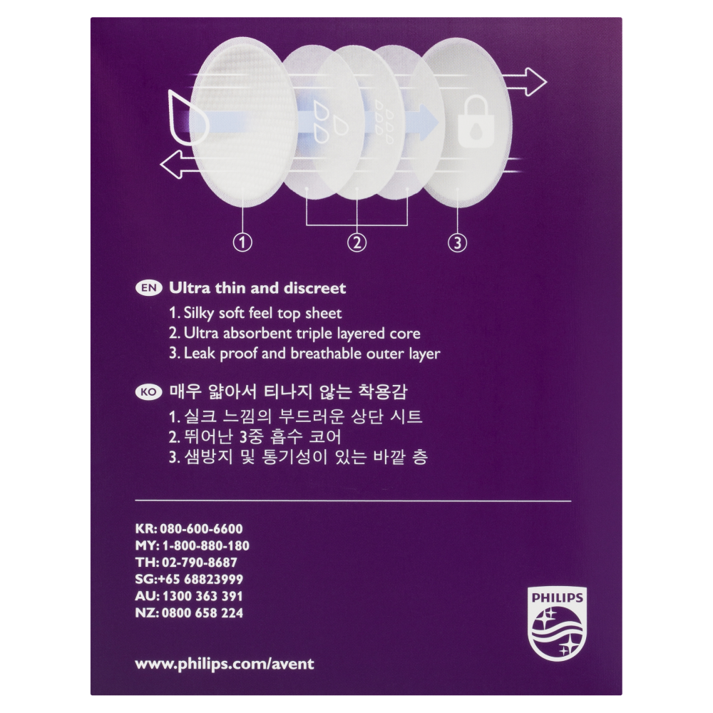 Philips Avent Ultra Comfort Disposable Breast Pads 60 Pack