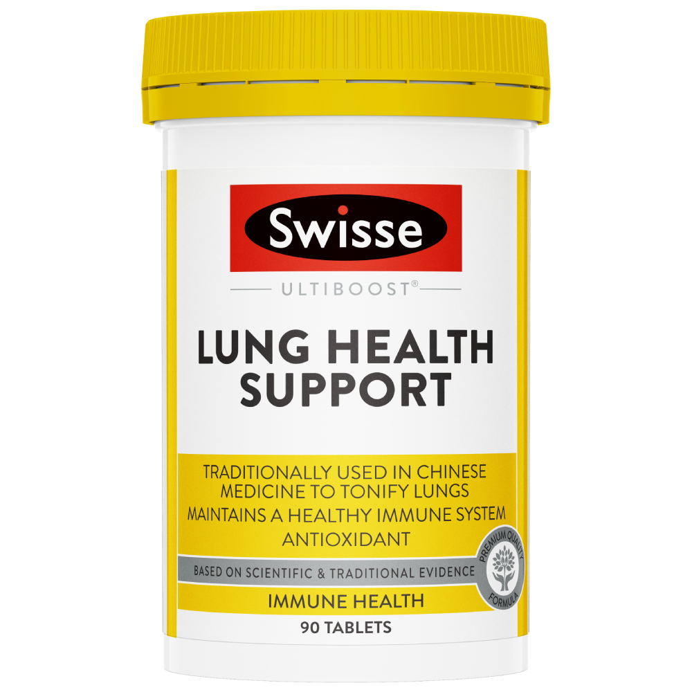 Swisse Ultiboost Lung Health Support 90 Tablets Respiratory Health Antioxidant