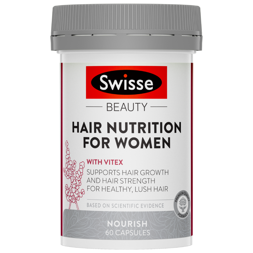 Swisse Beauty Hair Nutrition for Women 60 Capsules Supports Healthy Hair Growth