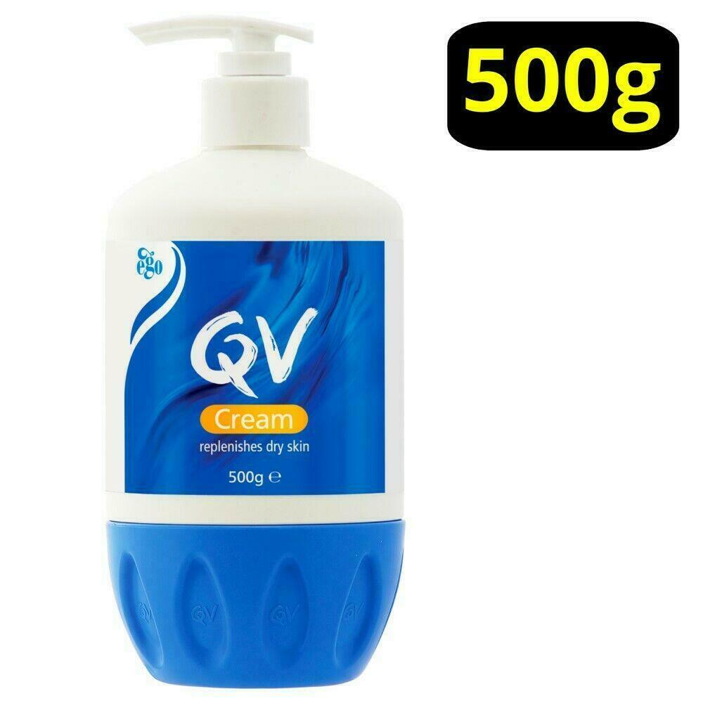 QV Moisturising Cream 500g Pump Replenishes Dry Sensitive Skin Moisturiser Ego