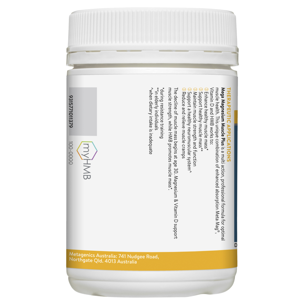 Ethical Nutrients Mega Magnesium Muscle Plus 135g Powder - Tangerine MEGAZORB