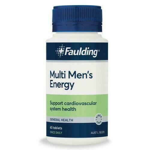 Faulding Multi Men's Energy 60 Tablets Daily Energy Level and Immunity Booster