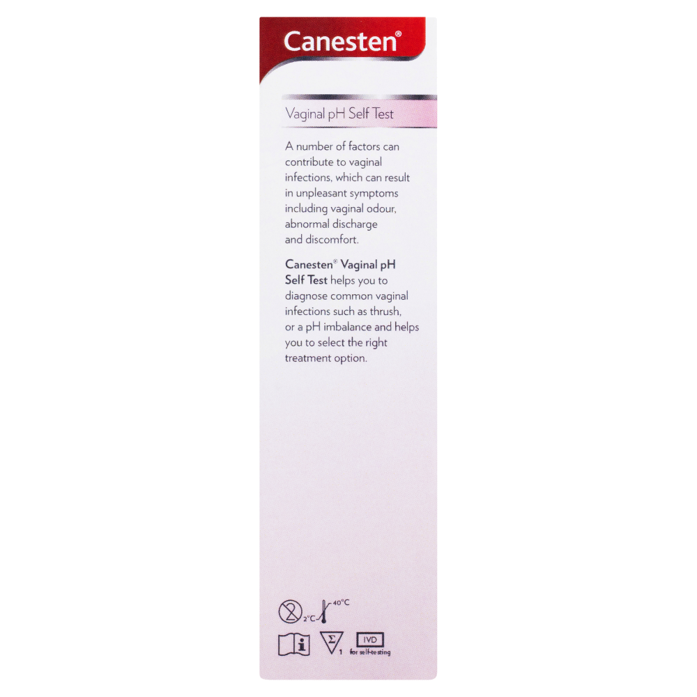 Canesten Vaginal pH Self Test Diagnose Common Vaginal Infections