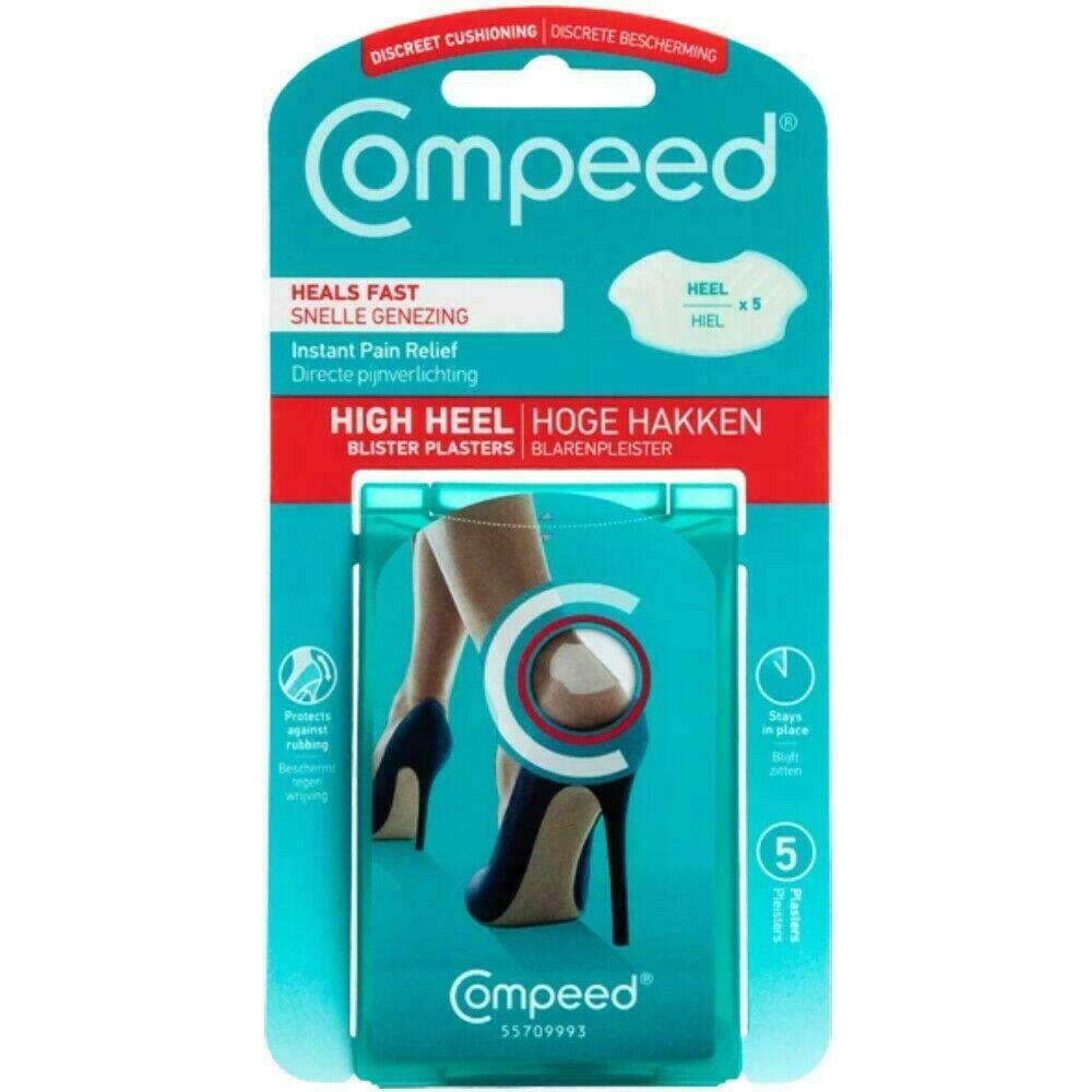 Compeed Blister Plasters 5pk High Heels Discreet Cushioning Heals Blisters Fast