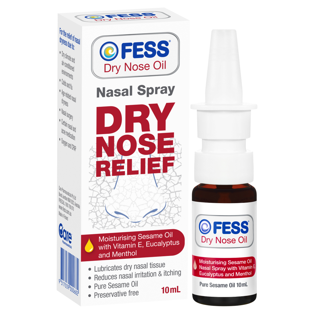 Fess Dry Nose Oil Nasal Spray 10mL Relief Nasal Tissue Irritation & Itching