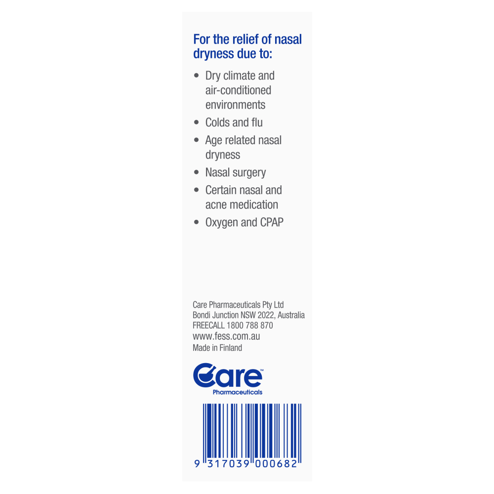 Fess Dry Nose Oil Nasal Spray 10mL Relief Nasal Tissue Irritation & Itching