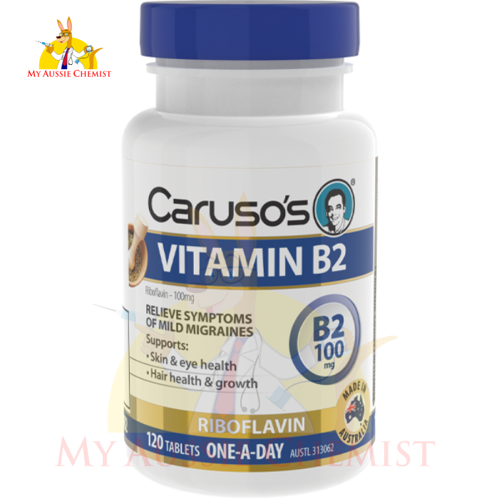 Caruso's Vitamin B2 100mg 120 Tablets