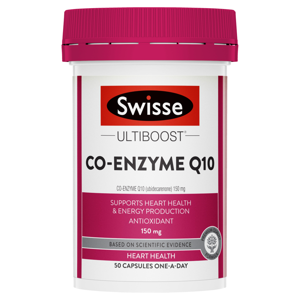 2XSwisse Ultiboost Co-Enzyme Q10 50 Capsules CoQ10 150mg Heart Health Antioxidan