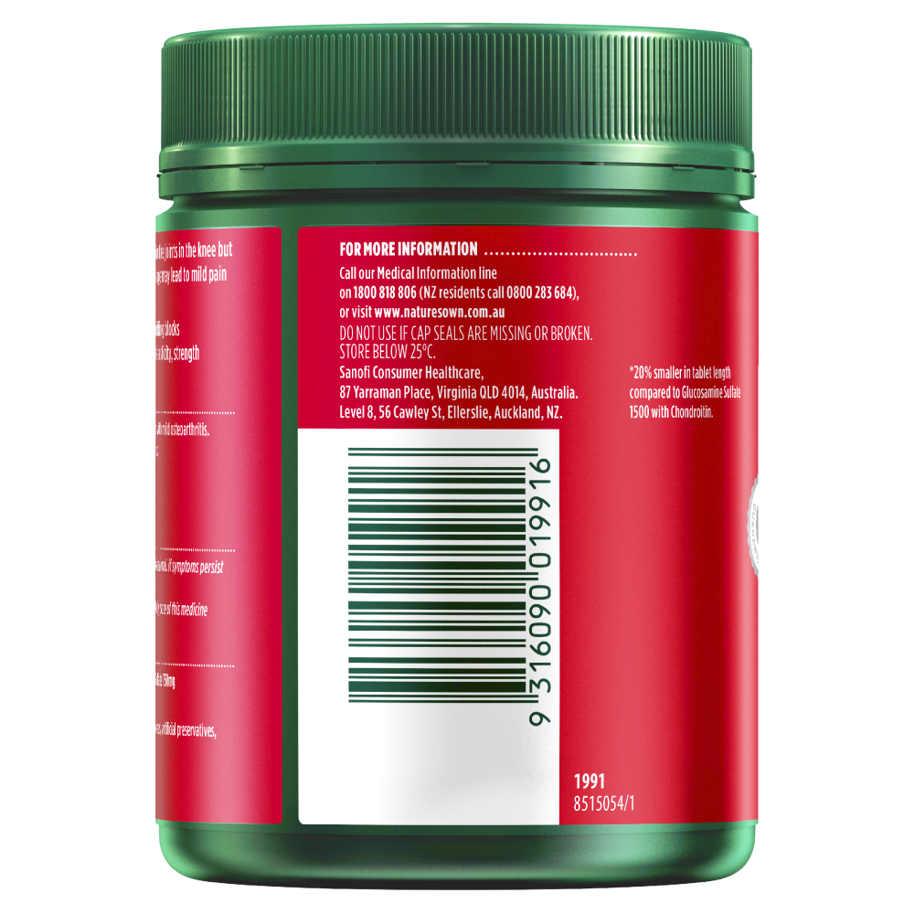 Nature's Own Glucosamine Sulfate with Chondroitin 320 Tablets Natures Own