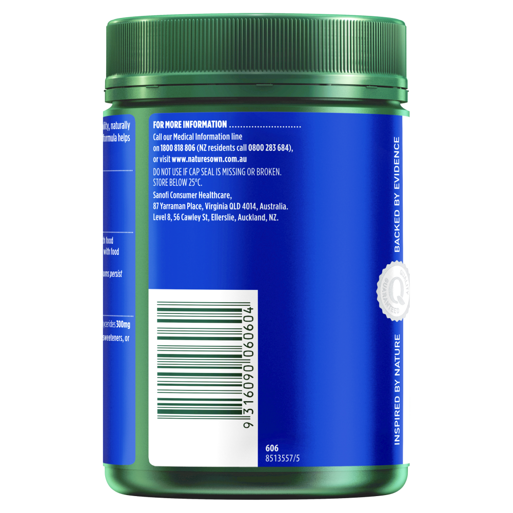 Nature's Own Odourless Fish Oil 1000mg 200 Capsules Omega-3 1g Natures Own