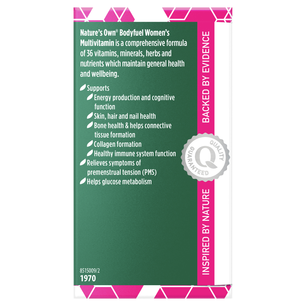 Nature's Own Bodyfuel Women's Multivitamin 60 Tablets Natures Own Womens
