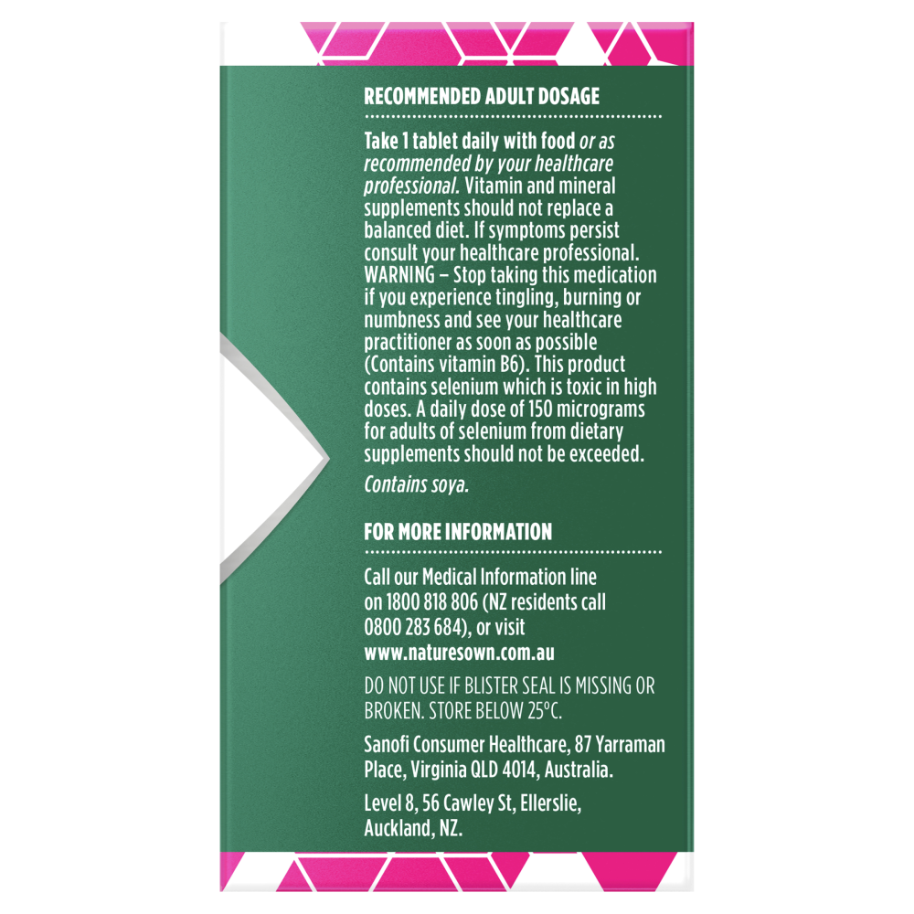 Nature's Own Bodyfuel Women's Multivitamin 60 Tablets Natures Own Womens