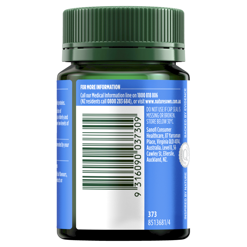 Nature's Own Chromium Picolinate 400mcg 200 Tablets Glucose Metabolism Natures