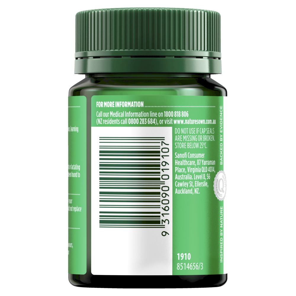 Nature's Own Vitamin B1 250mg 75 Tablets Energy Support High Strength Natures