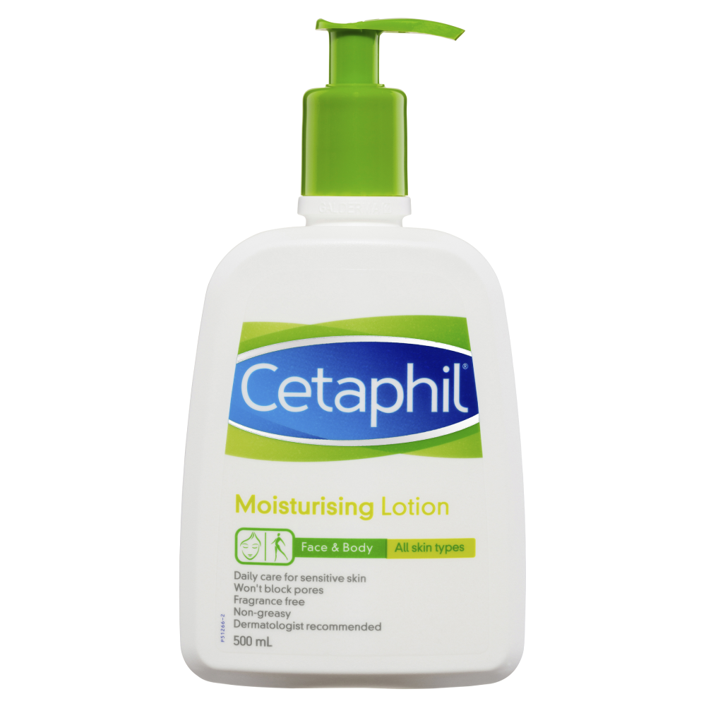 Cetaphil Moisturising Lotion 500mL Pump Sensitive Skin Fragrance Free