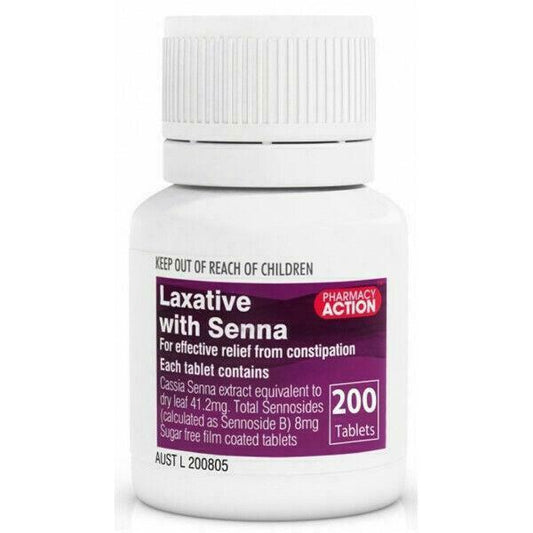 Laxative With Senna 200 Tablets (SAME AS COLOXYL WITH SENNA)