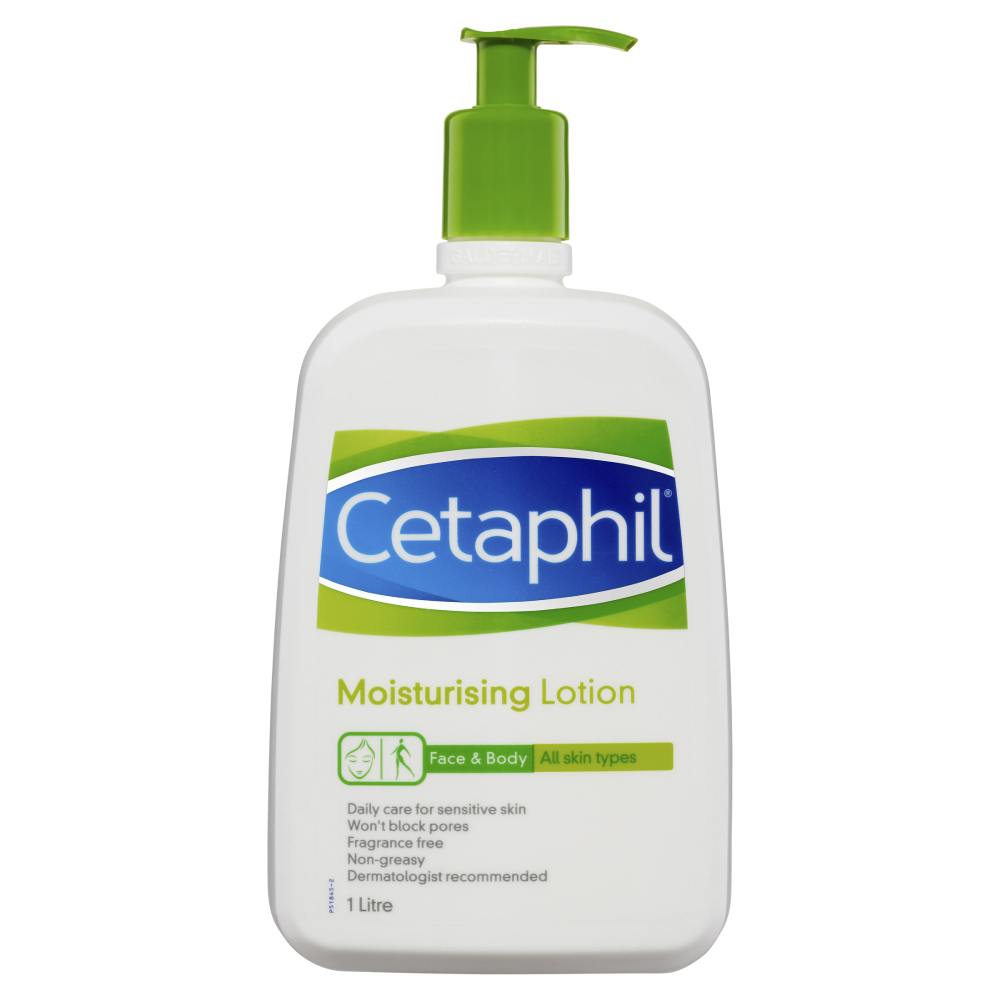 Cetaphil Moisturising Lotion 1 Litre Pump Sensitive Skin Fragrance Free