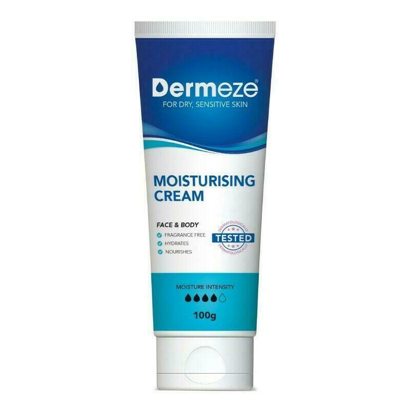 Dermeze Moisturising Cream 100g Nourishing Sensitive Skin Non-Irritant