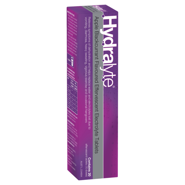Hydralyte Effervescent Electrolyte 20 Tablets