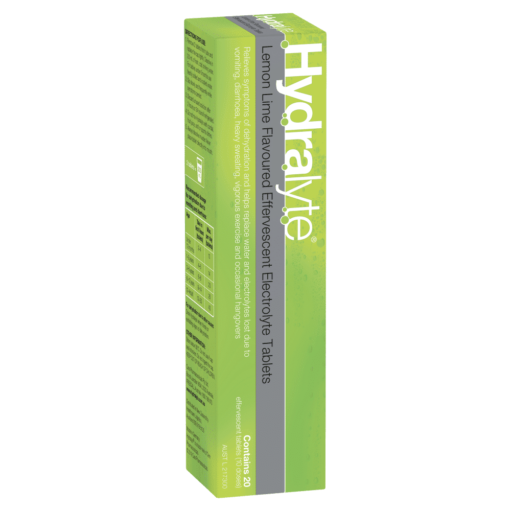 Hydralyte Effervescent Electrolyte 20 Tablets