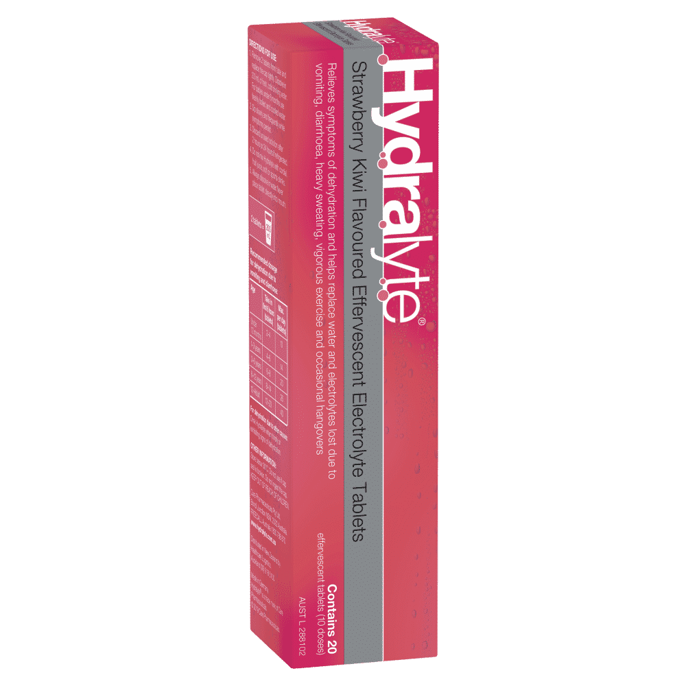 Hydralyte Effervescent Electrolyte 20 Tablets