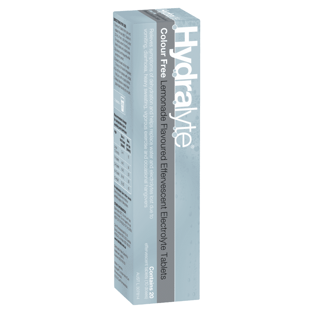 Hydralyte Effervescent Electrolyte 20 Tablets