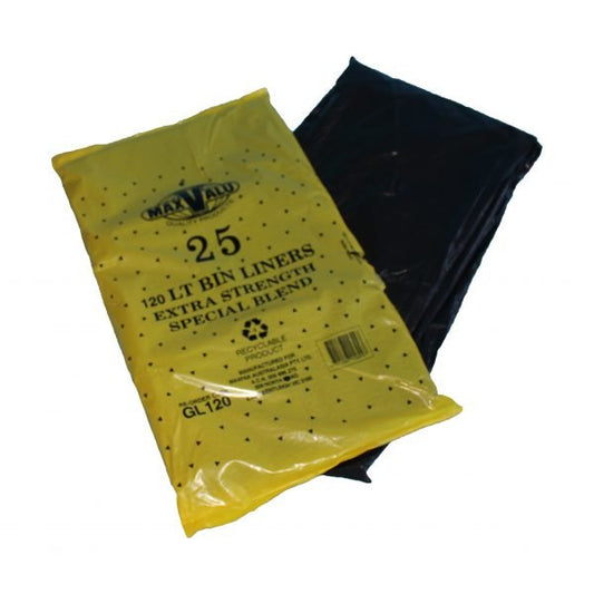120L Heavy Duty Garbage Bags Box 250