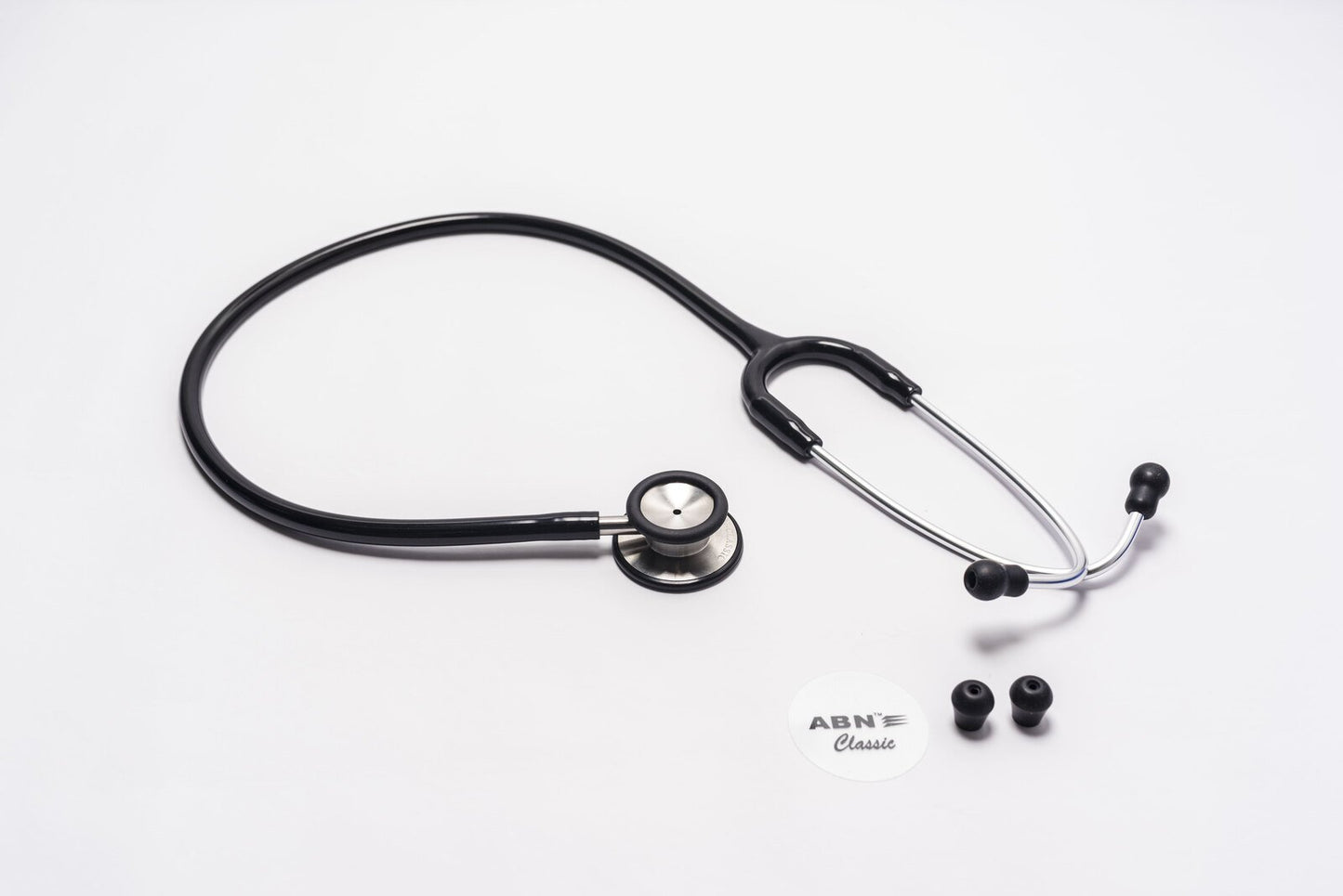 Abn Classic Stethoscope Dual Head Black
