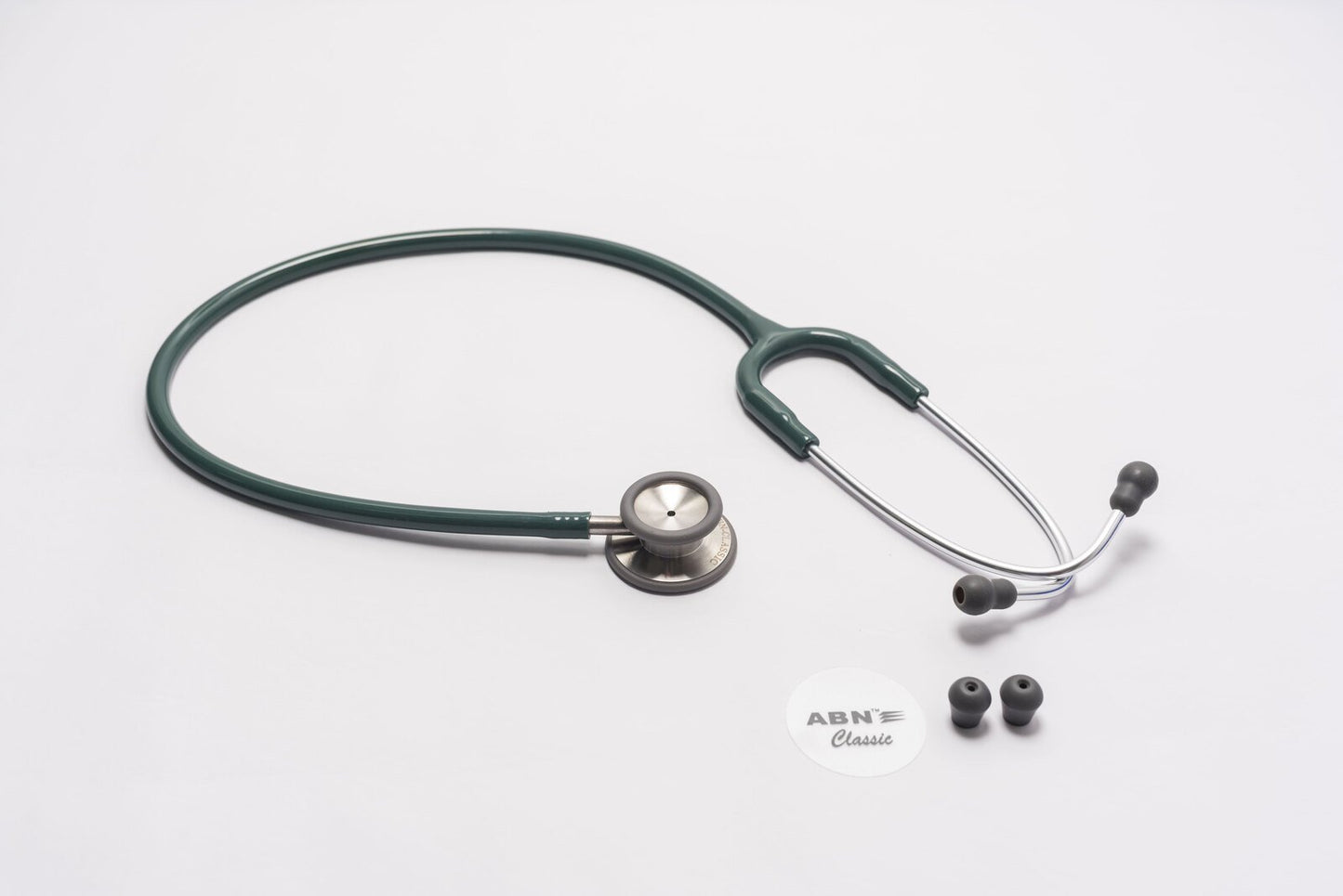 Abn Classic Stethoscope Dual Head Green