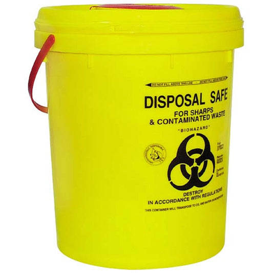Disposable Bucket 23L With Lid Yellow
