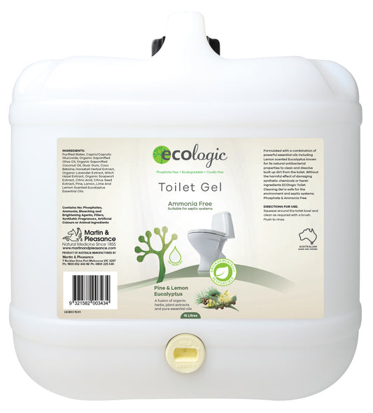 ECOLogic Pine & Lemon Eucalyptus Toilet Cleaning Gel BULK 15L