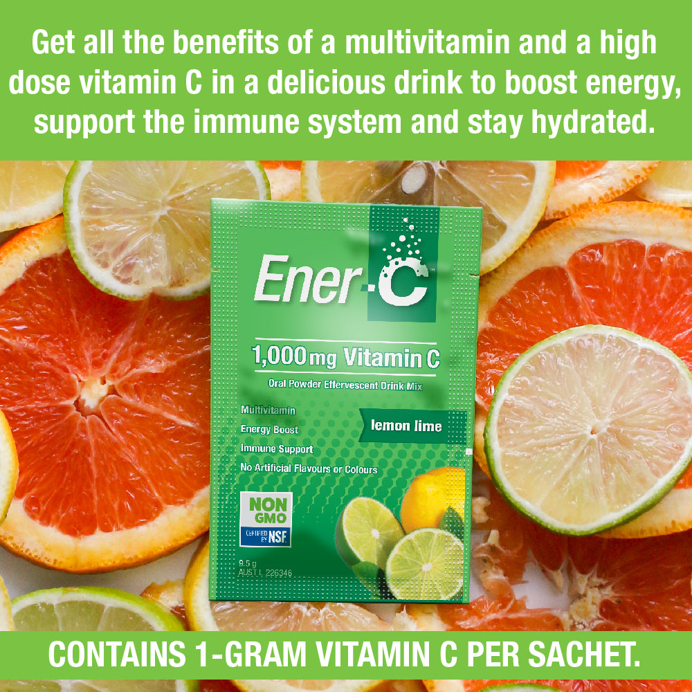 Ener-C Lemon Lime 12 Sachets – Multivitamin Drink Mix