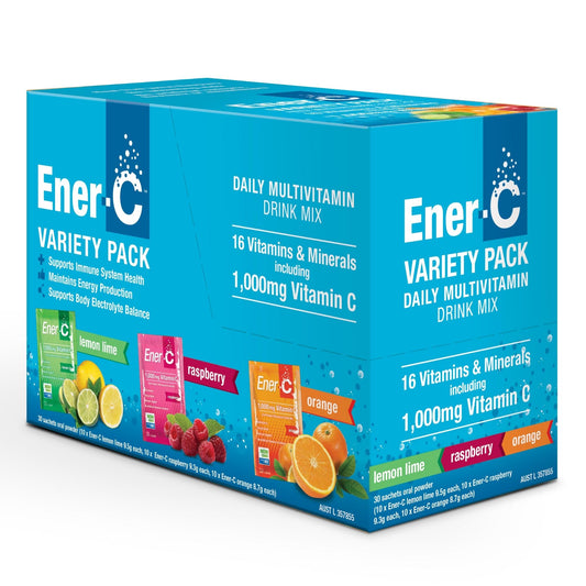 Ener-C Variety Pack 30 Sachets – Multivitamin Drink Mix