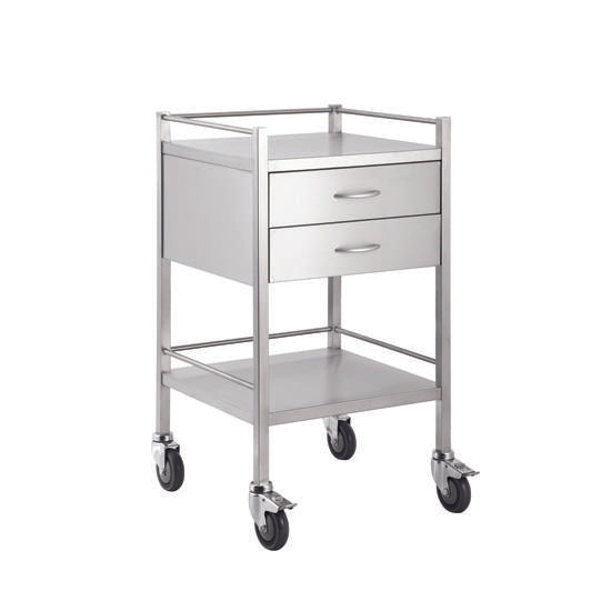 Dressing Trolley Stainless Steel 2 Draw