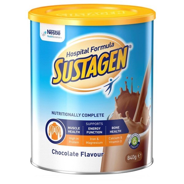 Sustagen Hospital Active Chocolate 840G Powder Each