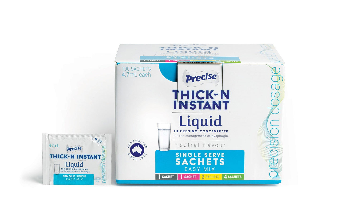 Precise Thick-N Instant Single Serve 4.7Ml, Box 100
