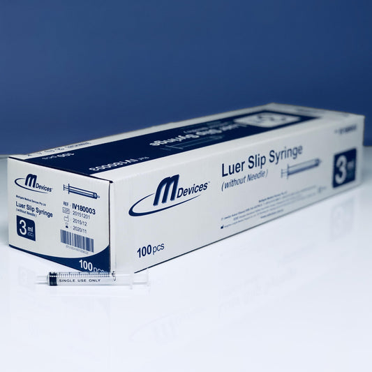 M Devices Syringe 3Ml L-Slip Box 100